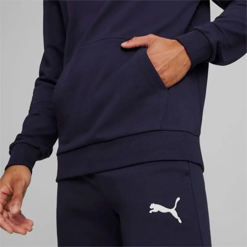 sweat a capuche puma teamgoal bleu marine homme 658618 06 sweat a capuche puma teamgoal bleu marine homme 658618 06
