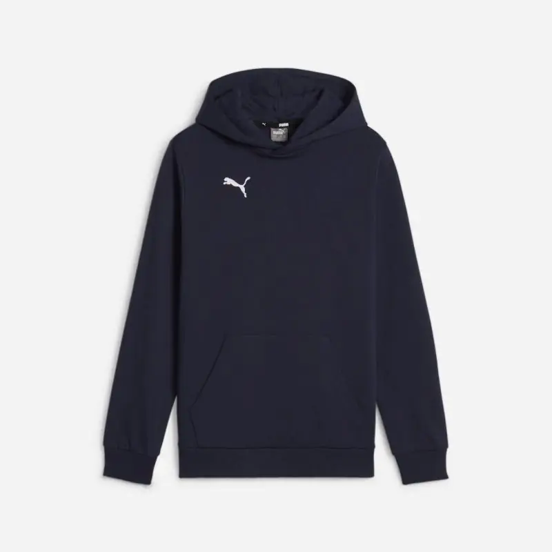 sweat a capuche puma teamgoal bleu marine enfant 658619 06 sweat a capuche puma teamgoal bleu marine enfant 658619 06