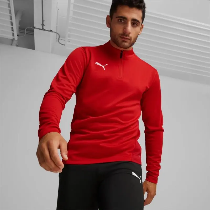 Haut d'entrainement 1/4 Zip Puma teamGOAL pour homme - 658629-001 Haut d'entrainement 1/4 Zip Puma teamGOAL pour homme - 658629-001