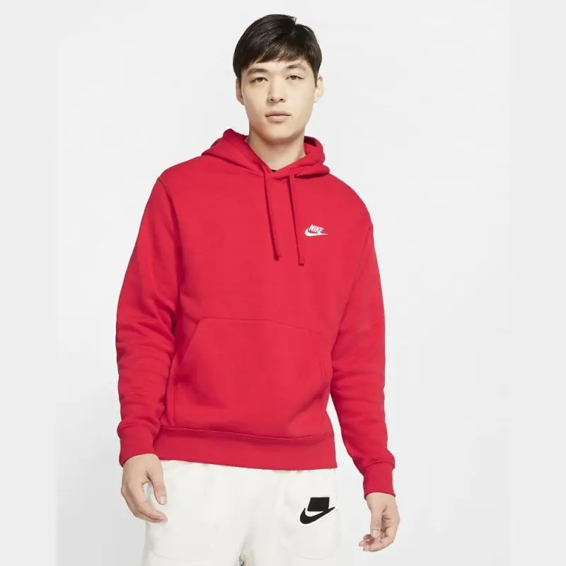 Sweat à capuche Nike Sportswear Club Fleece Rouge pour Homme BV2654-657 Sweat à capuche Nike Sportswear Club Fleece Rouge pour Homme BV2654-657
