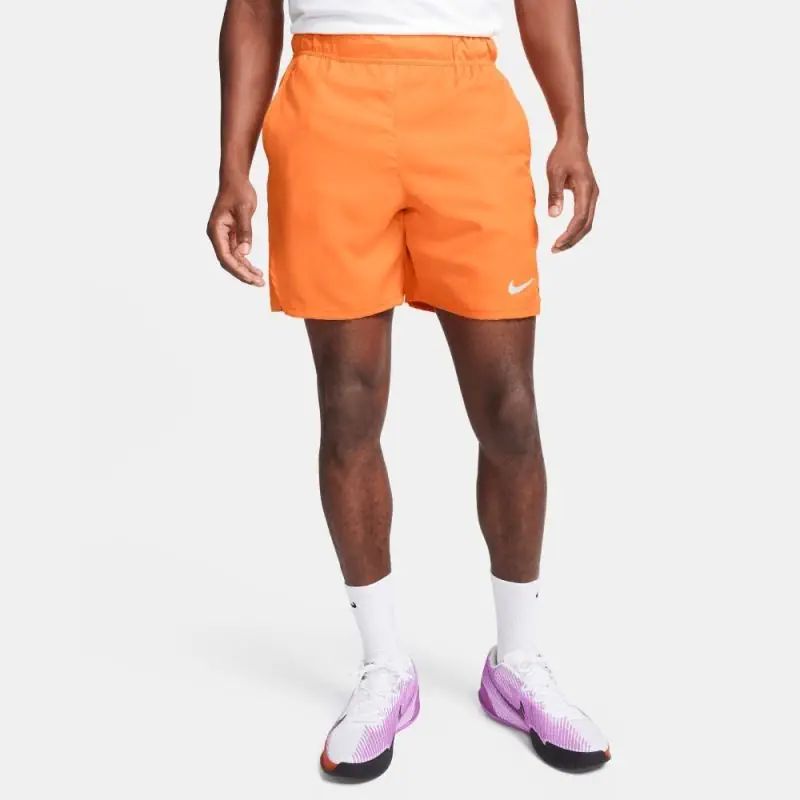Short de tennis Nike NikeCourt Orange pour homme CV3048-885 Short de tennis Nike NikeCourt Orange pour homme CV3048-885