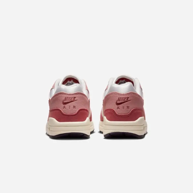 chaussures nike air max 1 87 blanc et rouge femme dz2628