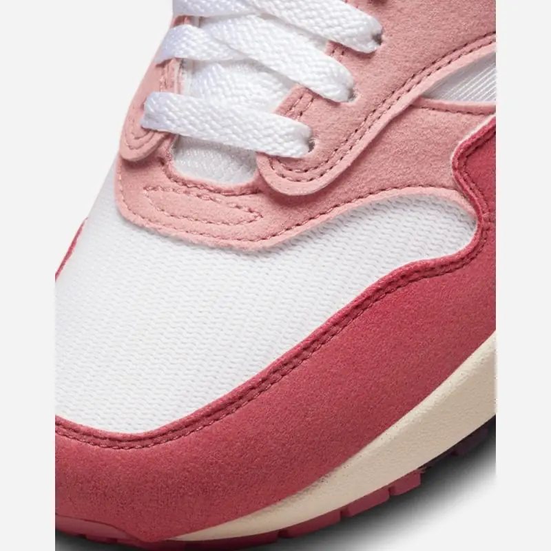 chaussures nike air max 1 87 blanc et rouge femme dz2628