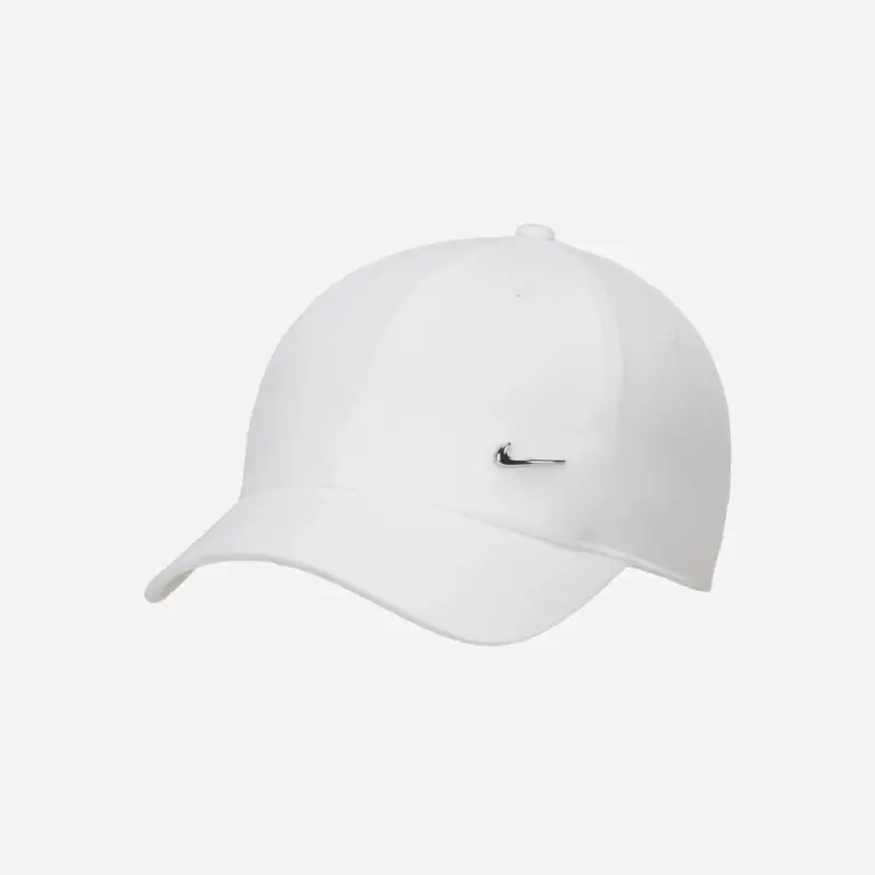 Casquette Nike Dri-Fit Club Unstructured Metal Swoosh Blanc FB5372-100 Casquette Nike Dri-Fit Club Unstructured Metal Swoosh Blanc FB5372-100