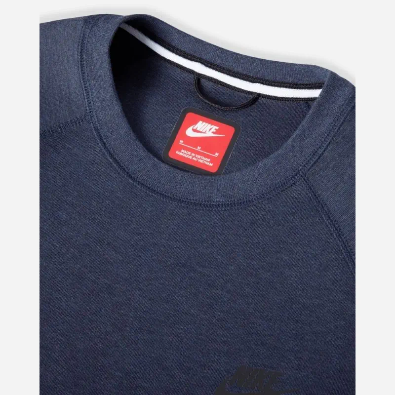 sweat shirt nike tech fleece crew bleu marine homme fb7916 473 sweat shirt nike tech fleece crew bleu marine homme fb7916 473