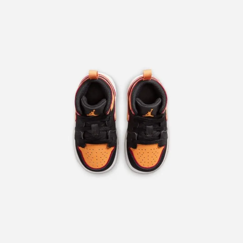 chaussures jordan 1 mid se noir et orange enfant fj4926 008 chaussures jordan 1 mid se noir et orange enfant fj4926 008