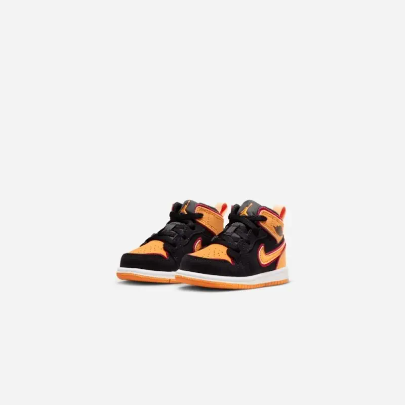 chaussures jordan 1 mid se noir et orange enfant fj4926 008 chaussures jordan 1 mid se noir et orange enfant fj4926 008