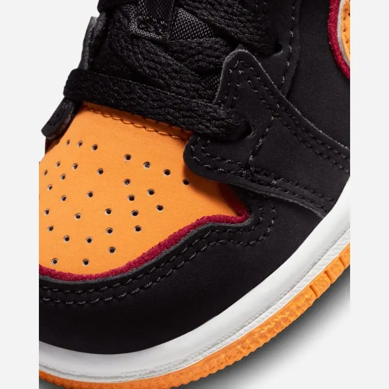 chaussures jordan 1 mid se noir et orange enfant fj4926 008 chaussures jordan 1 mid se noir et orange enfant fj4926 008