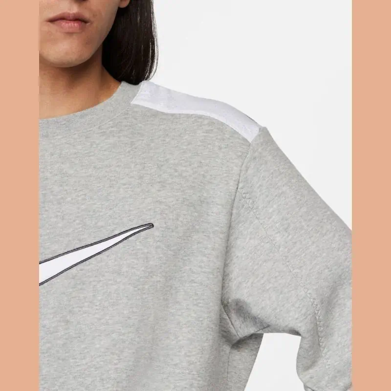 sweat nike sportswear crew bb gris homme fn0245 063 sweat nike sportswear crew bb gris homme fn0245 063