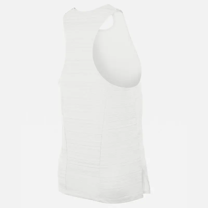 NT0300-100 Débardeur de running Nike Stock Dry Miler Blanc pour Homme NT0300-100 Débardeur de running Nike Stock Dry Miler Blanc pour Homme