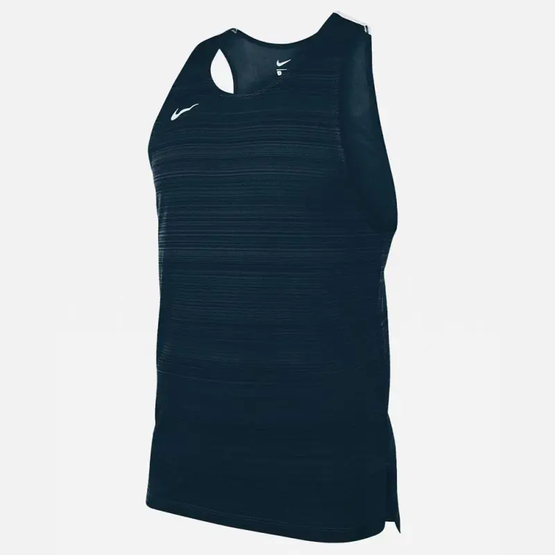 NT0300-451 Débardeur de running Nike Stock Dry Miler Bleu Marine pour Homme NT0300-451 Débardeur de running Nike Stock Dry Miler Bleu Marine pour Homme