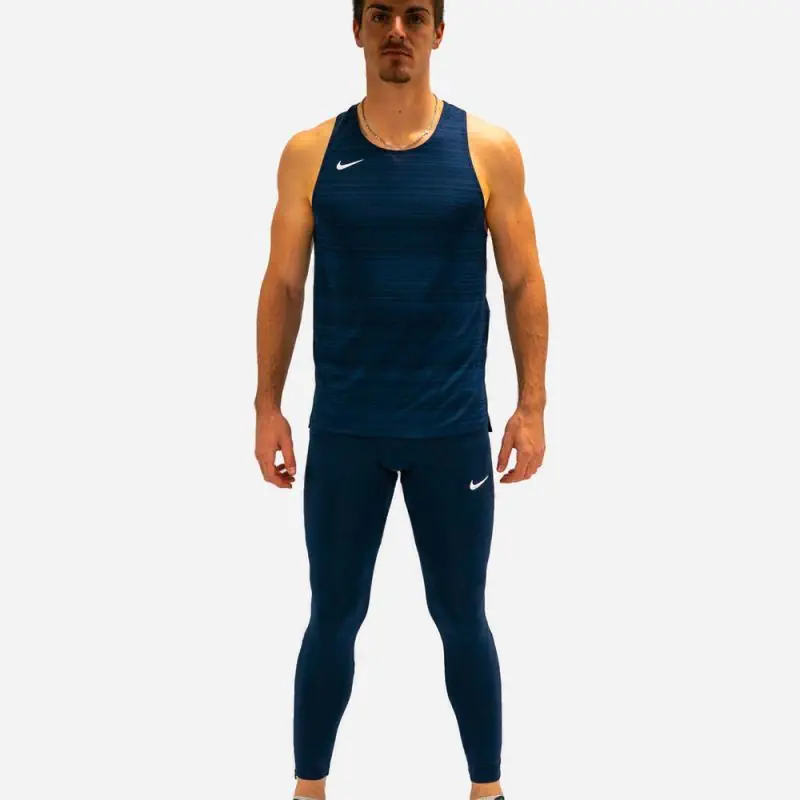 NT0300-451 Débardeur de running Nike Stock Dry Miler Bleu Marine pour Homme NT0300-451 Débardeur de running Nike Stock Dry Miler Bleu Marine pour Homme