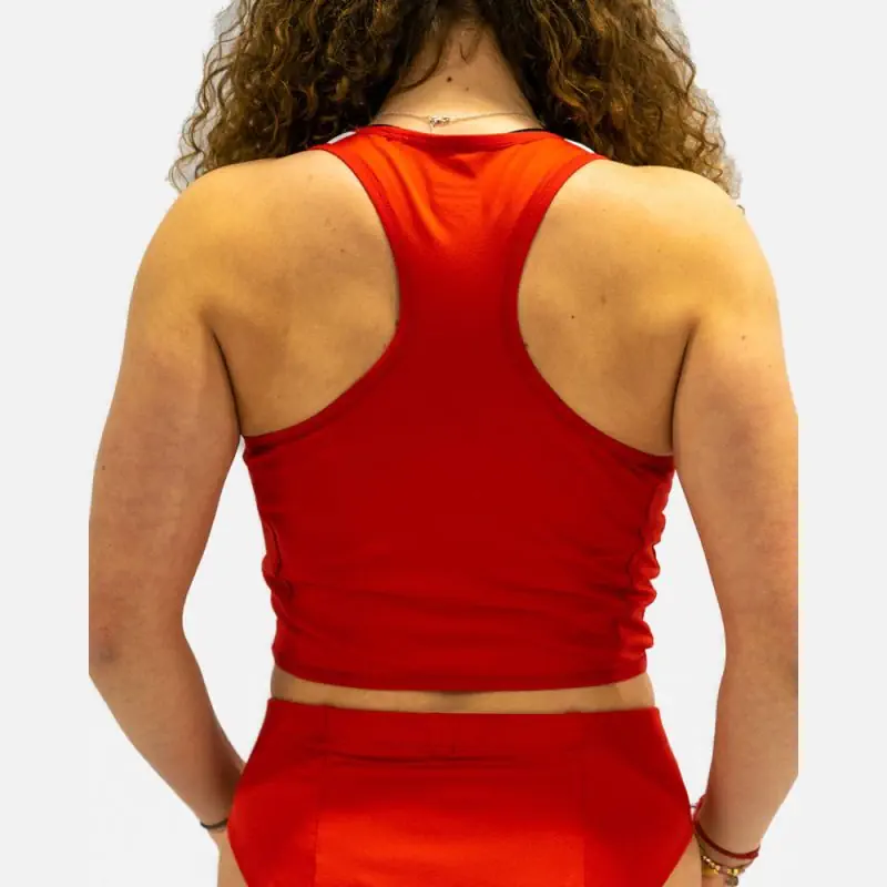 Débardeur Court Nike Team Stock Cover Top Rouge pour Femme NT0312-657 Débardeur Court Nike Team Stock Cover Top Rouge pour Femme NT0312-657